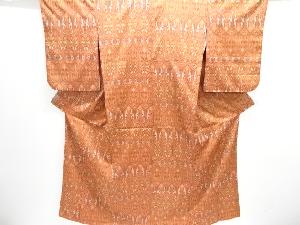 抽象模様織り出しお召着物